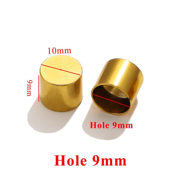 Jewelry Connector Stainless Steel Leather Rope Buckle With Fish Pattern Gold Electroplated For Necklace And Bracelet Production