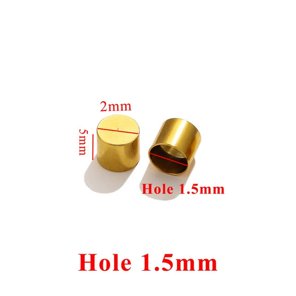 Jewelry Connector Stainless Steel Leather Rope Buckle With Fish Pattern Gold Electroplated For Necklace And Bracelet Production