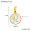 Jewelry Constellation Round 316L Stainless Steel Pendant Electroplating