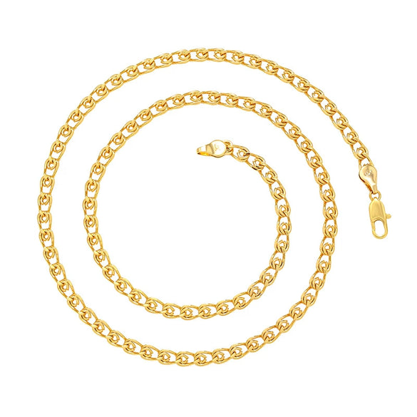 Jewelry Copper Alloy Electroplated Gold Necklace For Women With Cross Design
