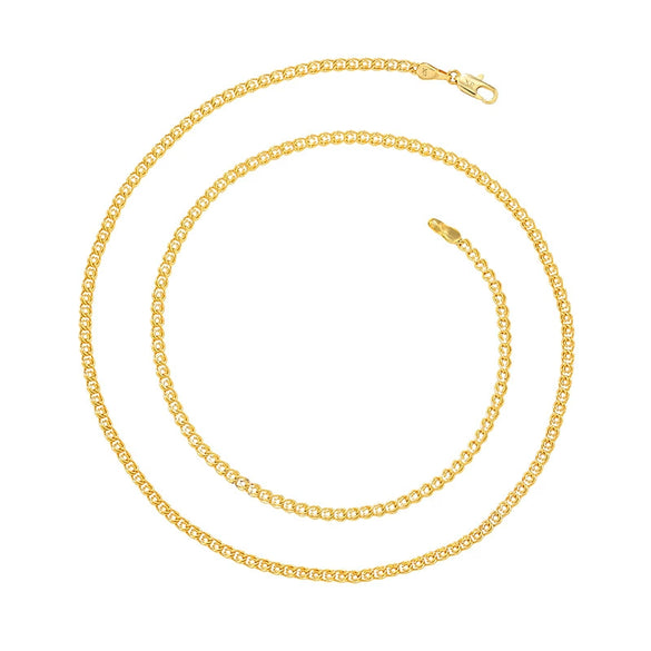 Jewelry Copper Alloy Electroplated Gold Necklace For Women With Cross Design