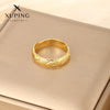 Jewelry Copper Alloy Real Gold Electroplated Open Ring Glitter Sand Flower Craft Retro Style