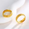 Jewelry Copper Alloy Real Gold Electroplated Open Ring Glitter Sand Flower Craft Retro Style