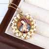 Jewelry Copper And Titanium Steel Beads Geometric Style Oval Pendant Ball Bead Chain Necklace With Electroplating