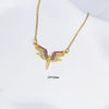 Jewelry Copper Angelshaped Electroplated With Colored Diamonds And Cartoon Characters Design