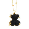Jewelry Copper Animal Bear Pendant Necklace Goldplated Ochain