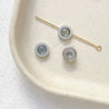 Jewelry Copper Aquamarine Spacer Beads Circle Pattern Electroplating Diy Handmade Bracelet Necklace Beaded Accessories Material