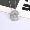 Jewelry Copper Ball Chain Necklace With English Letter Design Hip Hop Style Electroplated