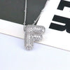 Jewelry Copper Ball Chain Necklace With English Letter Design Hip Hop Style Electroplated