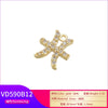 Jewelry Copper Bead Buckle Pendant With Twelve Constellations Pattern Electroplated For Diy Necklace And Earrings