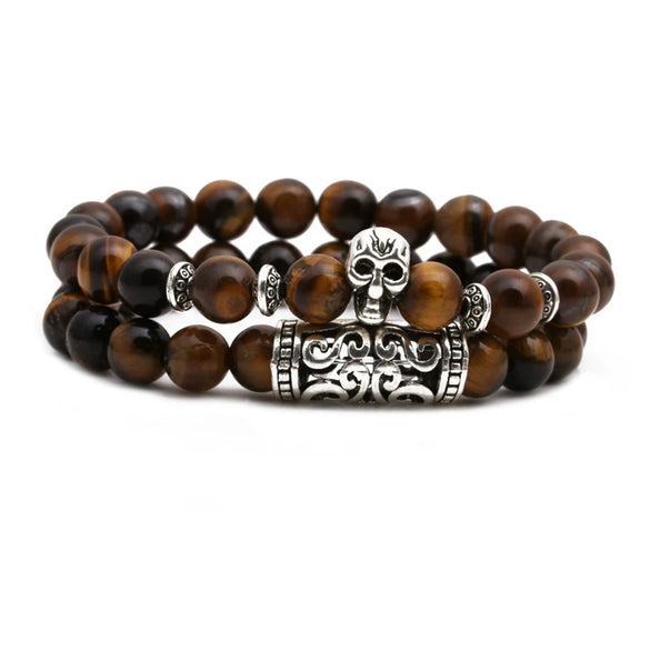 Jewelry Copper Beaded Bracelet With Animals Zodiac Pattern