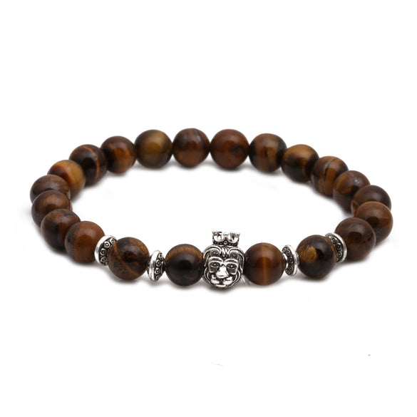 Jewelry Copper Beaded Bracelet With Animals Zodiac Pattern