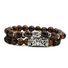 Jewelry Copper Beaded Bracelet With Animals Zodiac Pattern