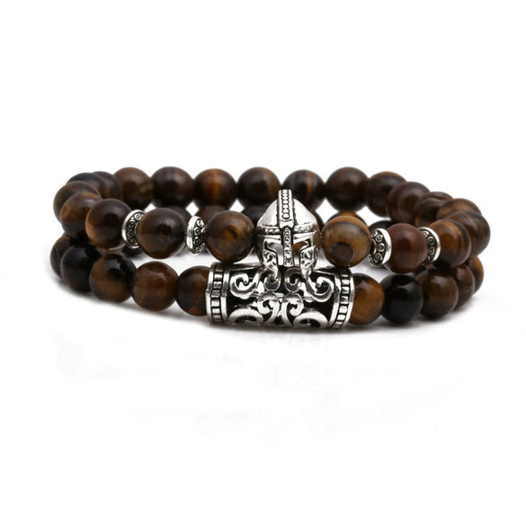 Jewelry Copper Beaded Bracelet With Animals Zodiac Pattern