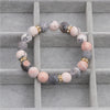 Jewelry Copper Beaded Bracelet With Letters Numbers Text Pattern