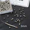 Jewelry Copper Beads With Gold Electroplating And Line Pattern For Necklace Earrings Accessories Materials