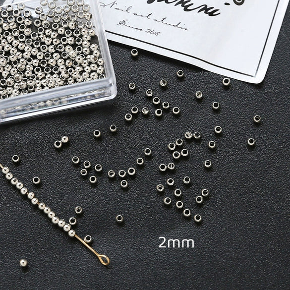 Jewelry Copper Beads With Gold Electroplating And Line Pattern For Necklace Earrings Accessories Materials