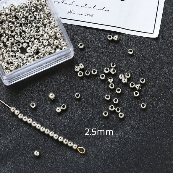 Jewelry Copper Beads With Gold Electroplating And Line Pattern For Necklace Earrings Accessories Materials
