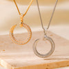 Jewelry Copper Box Chain Necklace With Ushape Geometric Pattern And Diamond Design For Women