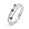 Jewelry Copper Color Diamond Irregular Multilayer Bracelet Light Luxury Zirconia Design