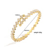 Jewelry Copper Color Diamond Irregular Multilayer Bracelet Light Luxury Zirconia Design