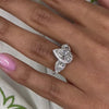Jewelry Copper Dropshaped Inlaid Zircon Women's Ring