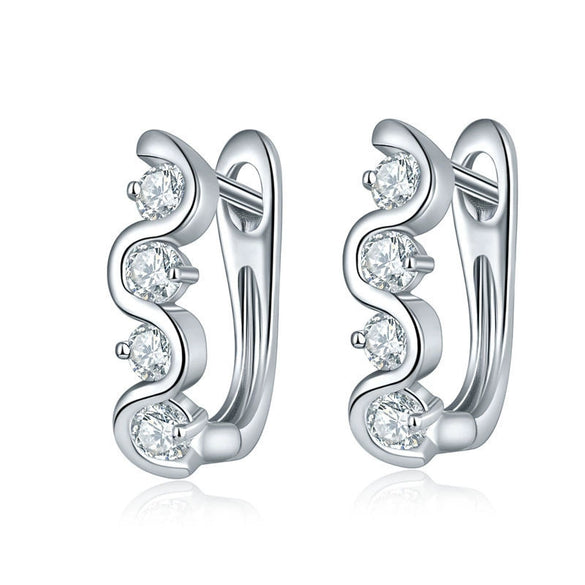 Jewelry Copper Electroplated Flower Pattern Women's Earrings