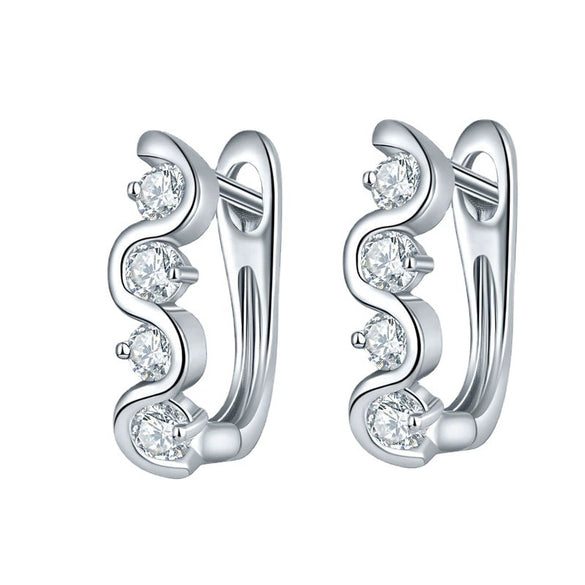 Jewelry Copper Electroplated Flower Pattern Women's Earrings
