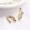 Jewelry Copper Electroplated Flower Pattern Women's Earrings
