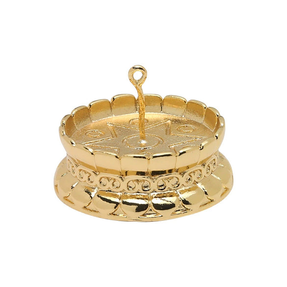 Jewelry Copper Electroplated Gold Lotus Base Handmade Baroque Pearl Accessories