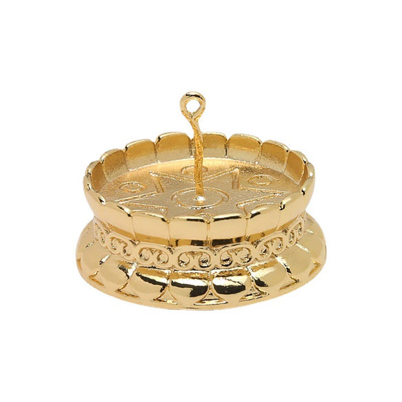 Jewelry Copper Electroplated Gold Lotus Base Handmade Baroque Pearl Accessories