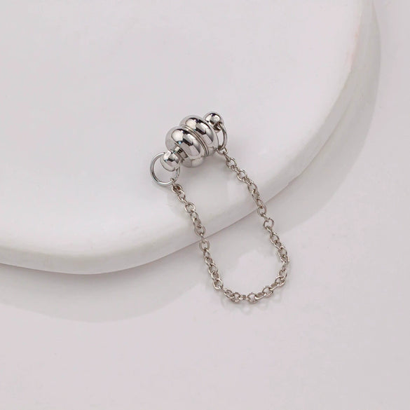 Jewelry Copper Electroplated Magnetic Buckle With Chain For Bracelet And Necklace