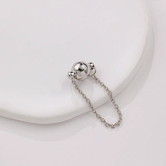 Jewelry Copper Electroplated Magnetic Buckle With Chain For Bracelet And Necklace