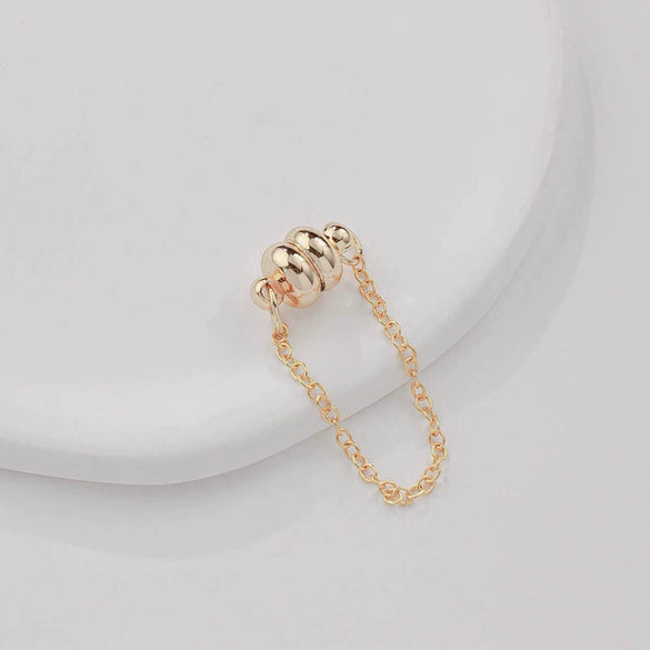 Jewelry Copper Electroplated Magnetic Buckle With Chain For Bracelet And Necklace