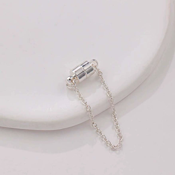 Jewelry Copper Electroplated Magnetic Buckle With Chain For Bracelet And Necklace