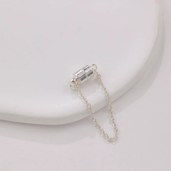 Jewelry Copper Electroplated Magnetic Buckle With Chain For Bracelet And Necklace