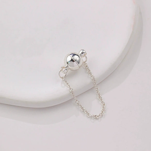 Jewelry Copper Electroplated Magnetic Buckle With Chain For Bracelet And Necklace