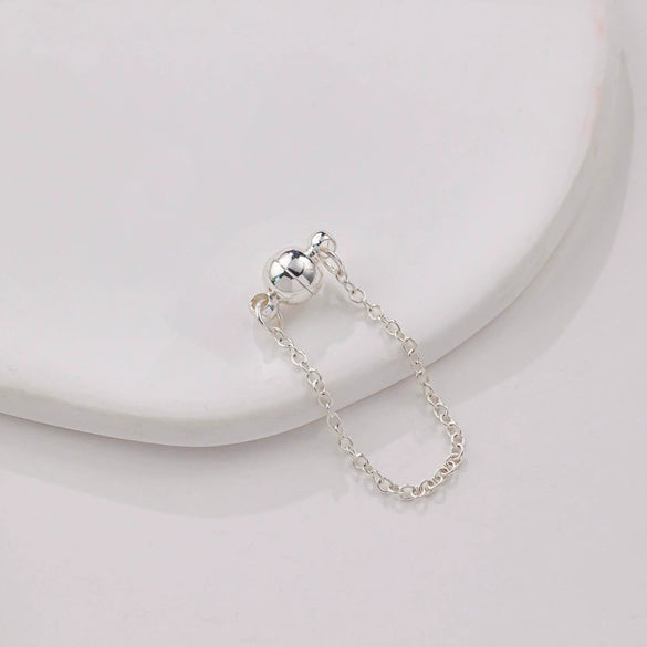Jewelry Copper Electroplated Magnetic Buckle With Chain For Bracelet And Necklace