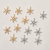 Jewelry Copper Electroplated Snowflake Pearl Pendant Material Accessories