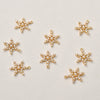 Jewelry Copper Electroplated Snowflake Pearl Pendant Material Accessories