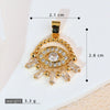 Jewelry Copper Electroplated Tassel Necklace Pendant With Devil's Eye Design