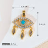Jewelry Copper Electroplated Tassel Necklace Pendant With Devil's Eye Design