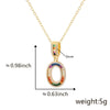Jewelry Copper English Letter Pendant Necklace With Micro Inlaid Zircon Electroplated