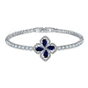 Jewelry Copper Fourleaf Clover Geometry Micro Zircon Bracelet