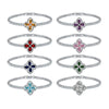 Jewelry Copper Fourleaf Clover Geometry Micro Zircon Bracelet