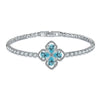 Jewelry Copper Fourleaf Clover Geometry Micro Zircon Bracelet