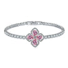 Jewelry Copper Fourleaf Clover Geometry Micro Zircon Bracelet