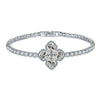 Jewelry Copper Fourleaf Clover Geometry Micro Zircon Bracelet