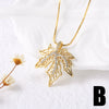 Jewelry Copper Geometric Cross Lightning Pendant Necklace Electroplated Real Gold Collarbone Chain For Women