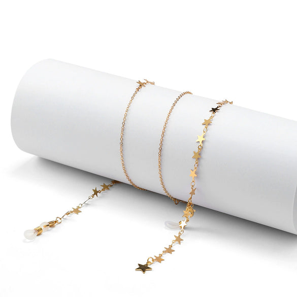 Jewelry Copper Geometric Glasses Chain Hanging Neck Antidrop Glasses Rope Accessories